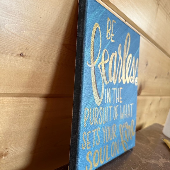 Be Fearless Canvas Wall Art Original Hand Painted Motivational Y2K Encouragement - Picture 13 of 13